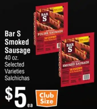 Smart & Final Bar S Smoked Sausage offer