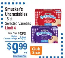 Smart & Final Smucker's Uncrustables offer