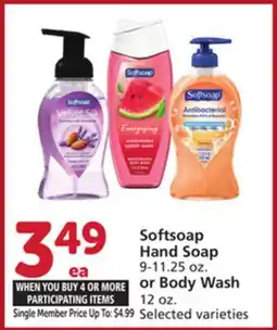 Vons Softsoap Hand Soap 9-11.25 oz. or Body Wash 12 oz offer