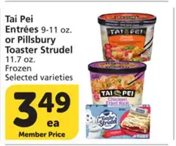 Vons Tai Pei EntrΓ©es 9-11 oz. or Pillsbury Toaster Strudel 11.7 oz offer