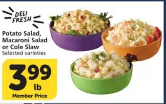 Vons Potato Salad, Macaroni Salad or Cole Slaw offer