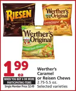 Vons Werther's Caramel or Reisen Chews offer