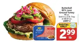 Vons Butterball 85% Lean Ground Turkey 48 oz offer
