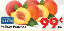 Valley Marketplace Yellow Peaches offer