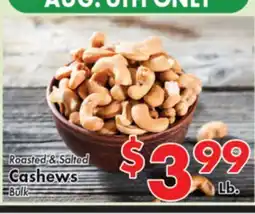 Valley Marketplace Roasted & Salted Cashews offer
