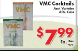 Valley Marketplace VMC Cocktails offer