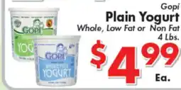 Valley Marketplace Gopi Plain Yogurt offer