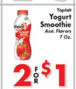 Valley Marketplace Yoplait Yogurt Smoothie offer