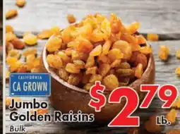 Valley Marketplace Jumbo Golden Raisins offer