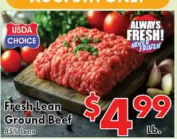 Valley Marketplace Fresh Lean Ground Beef offer
