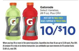 Food 4 Less Gatorade offer