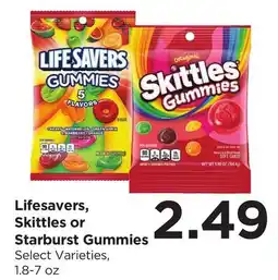 Food 4 Less Lifesavers, Skittles or Starburst Gummies offer
