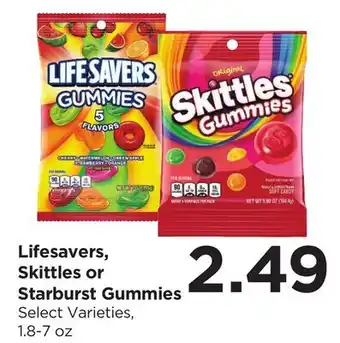 Food 4 Less Lifesavers, Skittles or Starburst Gummies offer