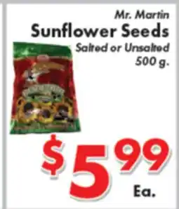 Valley Marketplace Mr. Martin Sunflower Seeds offer
