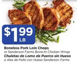 Food 4 Less Boneless Pork Loin Chops offer