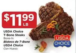 Food 4 Less USDA Choice T-Bone Steaks offer