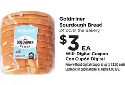 Food 4 Less Goldminer Sourdough Bread offer