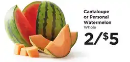Food 4 Less Cantaloupe or Personal Watermelon offer