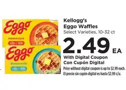 Food 4 Less Kellogg's Eggo Waffles offer