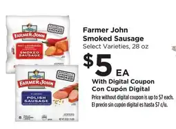 Food 4 Less Farmer John Smoked Sausage offer