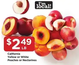 Food 4 Less California Yellow or White Peaches or Nectarines offer