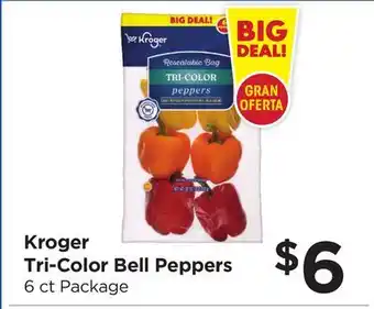 Food 4 Less Kroger Tri-Color Bell Peppers offer