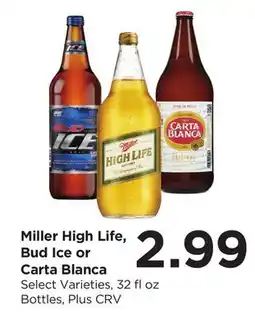 Food 4 Less Miller High Life, Bud Ice or Carta Blanca offer