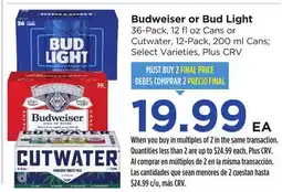 Food 4 Less Budweiser or Bud Light offer