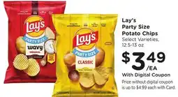 Ralphs Lay's Party Size Potato Chips offer