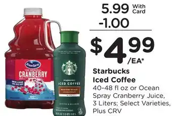 Ralphs Starbucks Iced Coffee offer