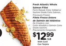 Ralphs Fresh Atlantic Whole Salmon Fillet offer