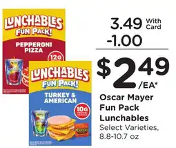 Ralphs Oscar Mayer Fun Pack Lunchables offer