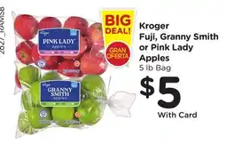 Ralphs Kroger Fuji, Granny Smith or Pink Lady Apples offer