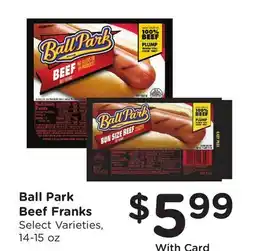 Ralphs Ball Park Beef Franks offer