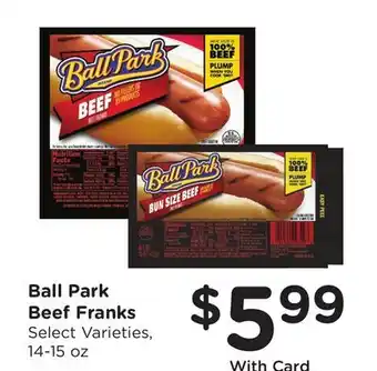 Ralphs Ball Park Beef Franks offer