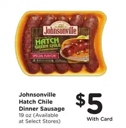 Ralphs Johnsonville Hatch Chile Dinner Sausage offer