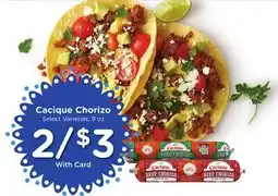 Ralphs Cacique Chorizo offer