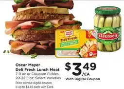 Ralphs Oscar Mayer Deli Fresh Lunch Meat offer