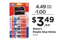 Ralphs Elmer's Purple Glue Sticks offer