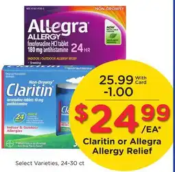 Ralphs Claritin or Allegra Allergy Relief offer
