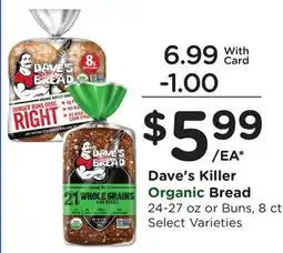 Ralphs Dave's Killer Organic Bread offer