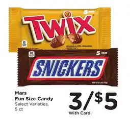 Ralphs Mars Fun Size Candy offer