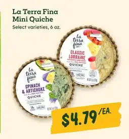 Sprouts Farmers Market La Terra Fina Mini Quiche offer
