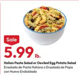 Stater Bros Italian Pasta Salad or Deviled Egg Potato Salad offer