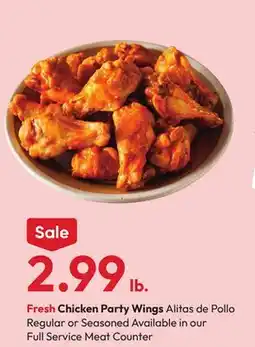 Stater Bros Fresh Chicken Party Wings offer