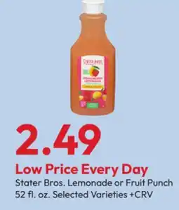 Stater Bros Stater Bros. Lemonade or Fruit Punch offer
