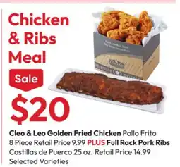 Stater Bros Cleo & Leo Golden Fried Chicken offer