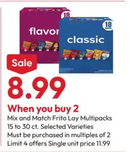 Stater Bros Frito Lay Multipacks offer