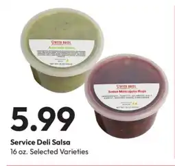 Stater Bros Service Deli Salsa offer