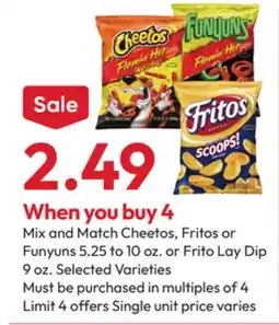Stater Bros Cheetos, Fritos or Funyuns offer